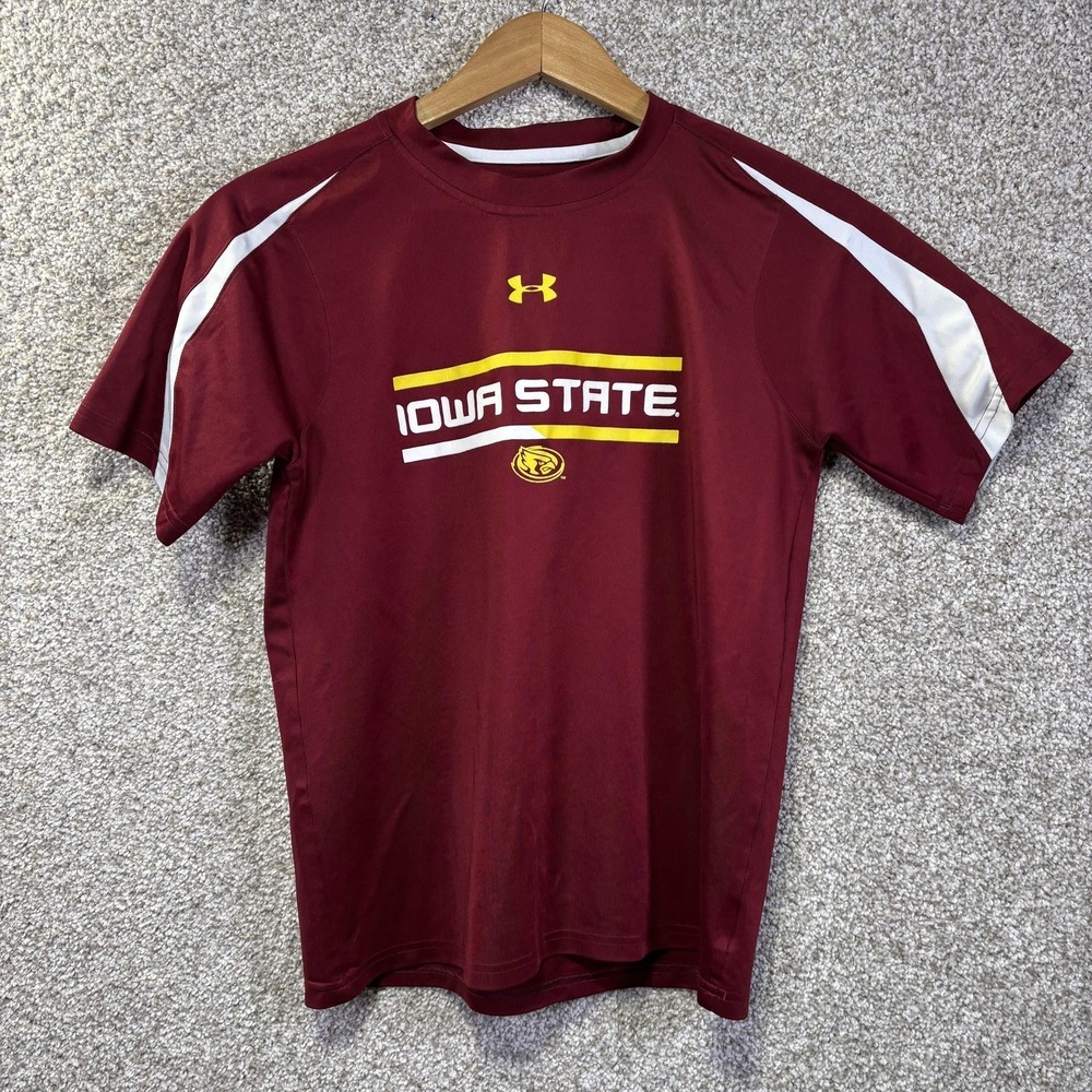 Iowa State Cyclones Shirt Mens‎ Small Red NCAA Football Performance Under Armour